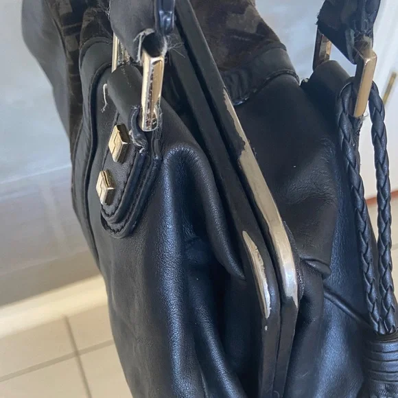 L.A.M.B. Vintage Leather Handbag- REHAB - Picture 8 of 16